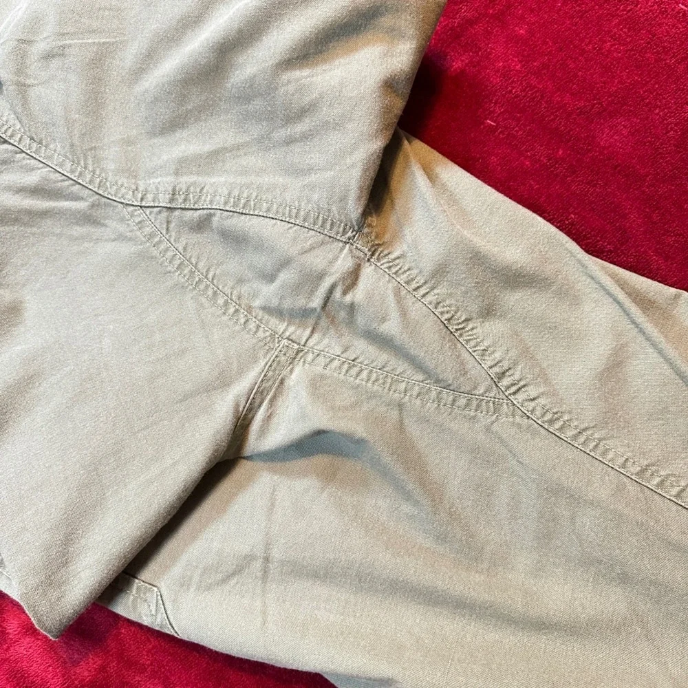 The North Face Mens 38 Regular Olive Green‎ Khaki Outdoor Hiking Stretch Pants